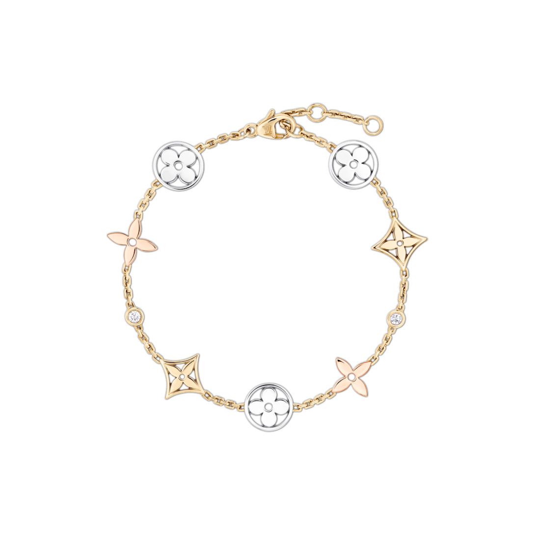 Idylle Blossom bracelet, 3 golds and diamonds - Jewelry